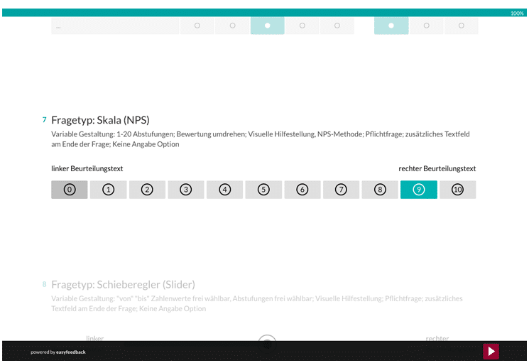 Fragetyp Likert-Skala und NPS