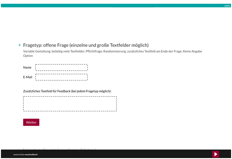 Fragetyp Offene Frage