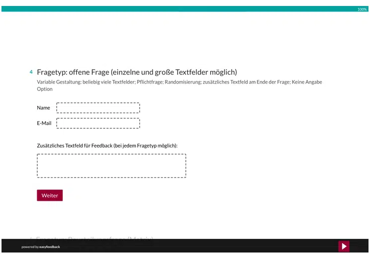 Fragetyp Offene Frage