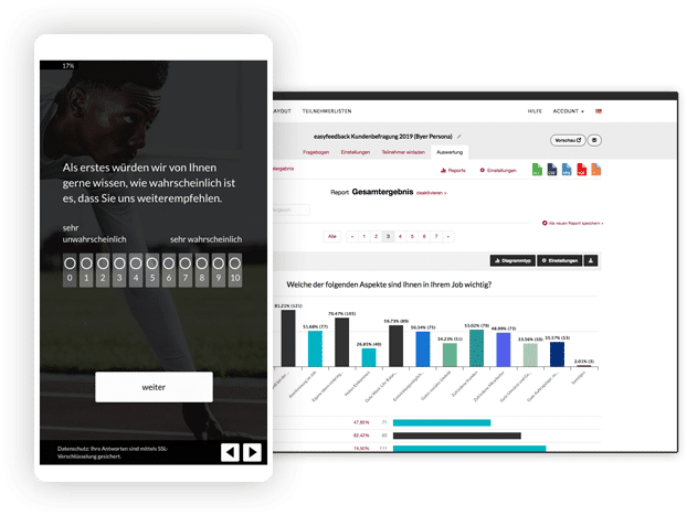 Umfrage, Fragebogen und Feedbackbogen mit easyfeedback erstellen