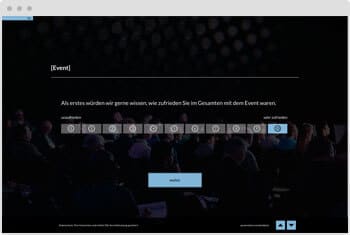 Umfrage-Vorlage: Event-Feedback
