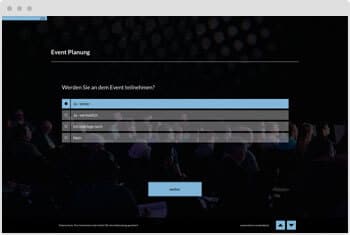 Umfrage-Vorlage: Eventplanung
