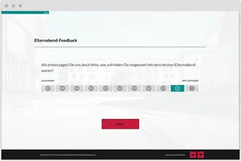 Umfrage-Vorlage: Feedback zum Elternabend