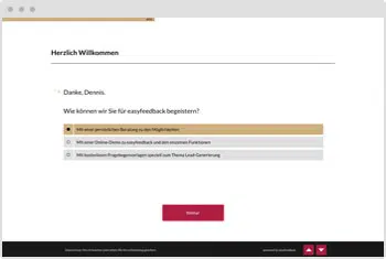 Umfrage-Vorlage: Leads generieren