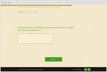 Umfrage-Vorlage: Online-Kontaktformular