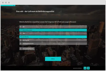 Umfrage-Vorlage: Produkteinführung und Prototypen test