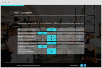 Umfrage-Vorlage Schülerfeedback