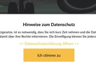 Umfrage mit Datenschutzhinweis versehen