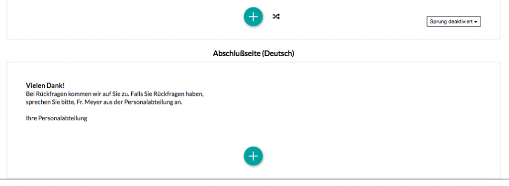 Abschlussseite Beispiel