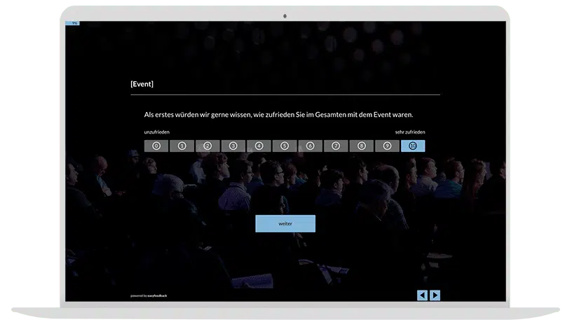 Event-Feedback Umfrage-Vorlage