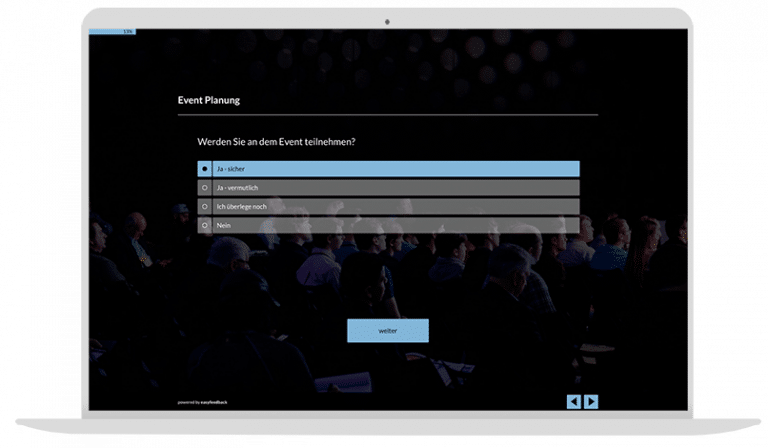 Umfrage-Vorlage: (Online-) Eventplanung | easyfeedback