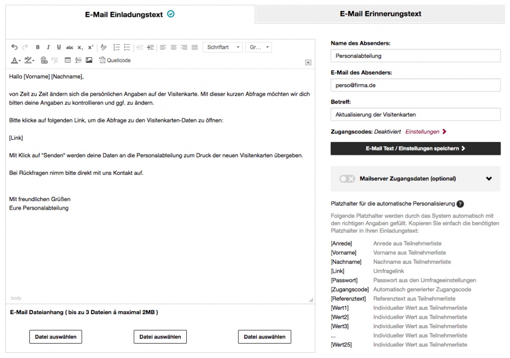 Email Einladung Beispiel