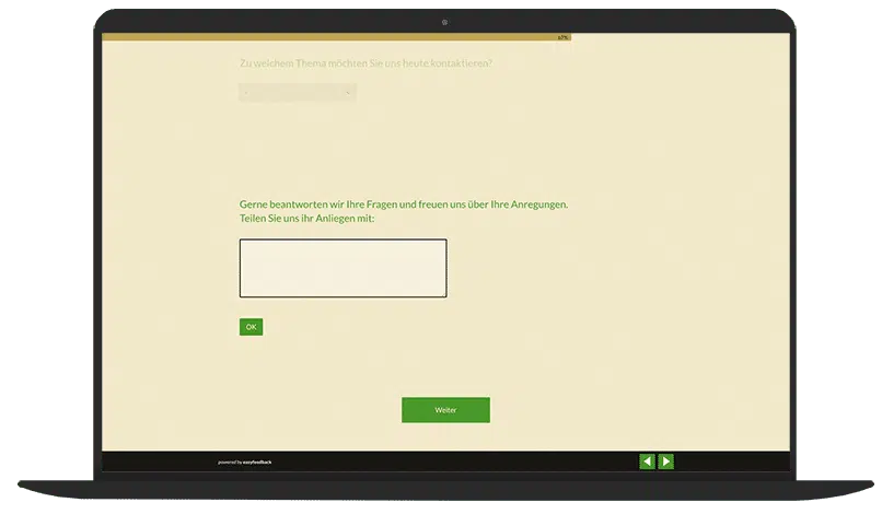 Online-Kontaktformular Umfrage-Vorlage