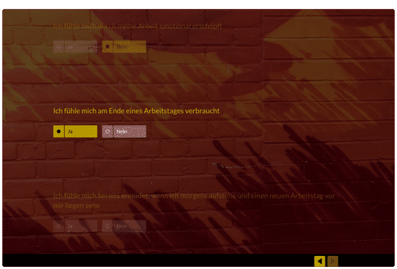 Quiz-Vorlage: Burnout-Test