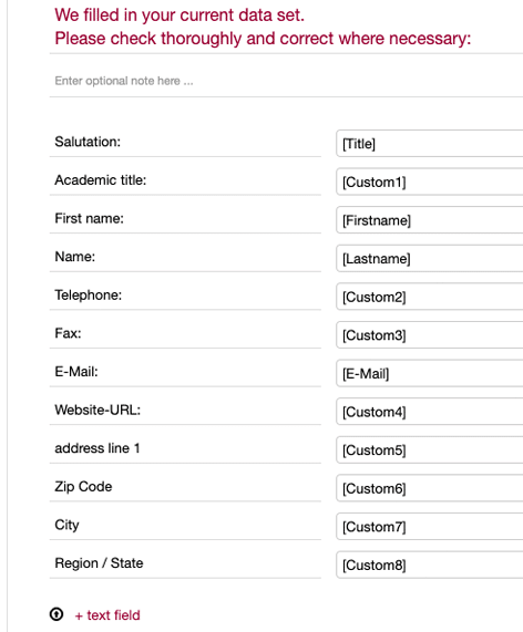 Use Placeholder in your Survey