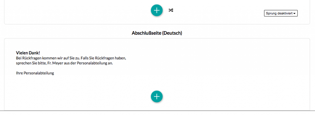 Abschlussseite Beispiel