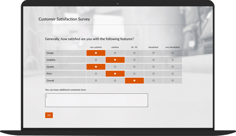 Customer statisfaction survey example template