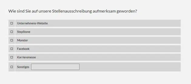 geschlossene Fragestellung