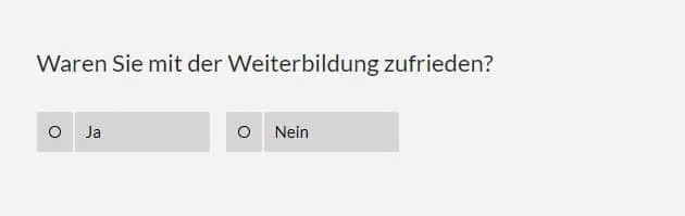 ja/nein Frage