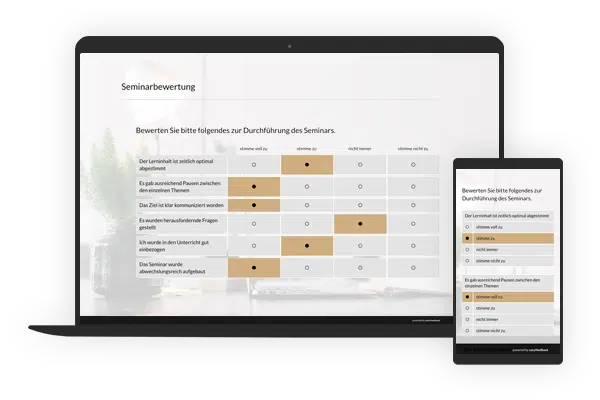 Geräteunabhängiger Einsatz​