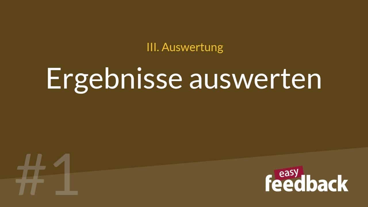 Ergebnisse auswerten