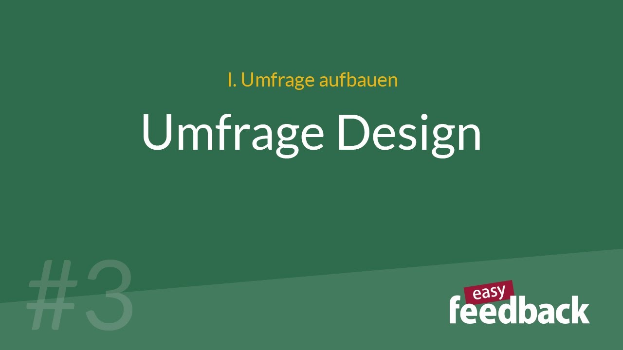 Umfrage Design