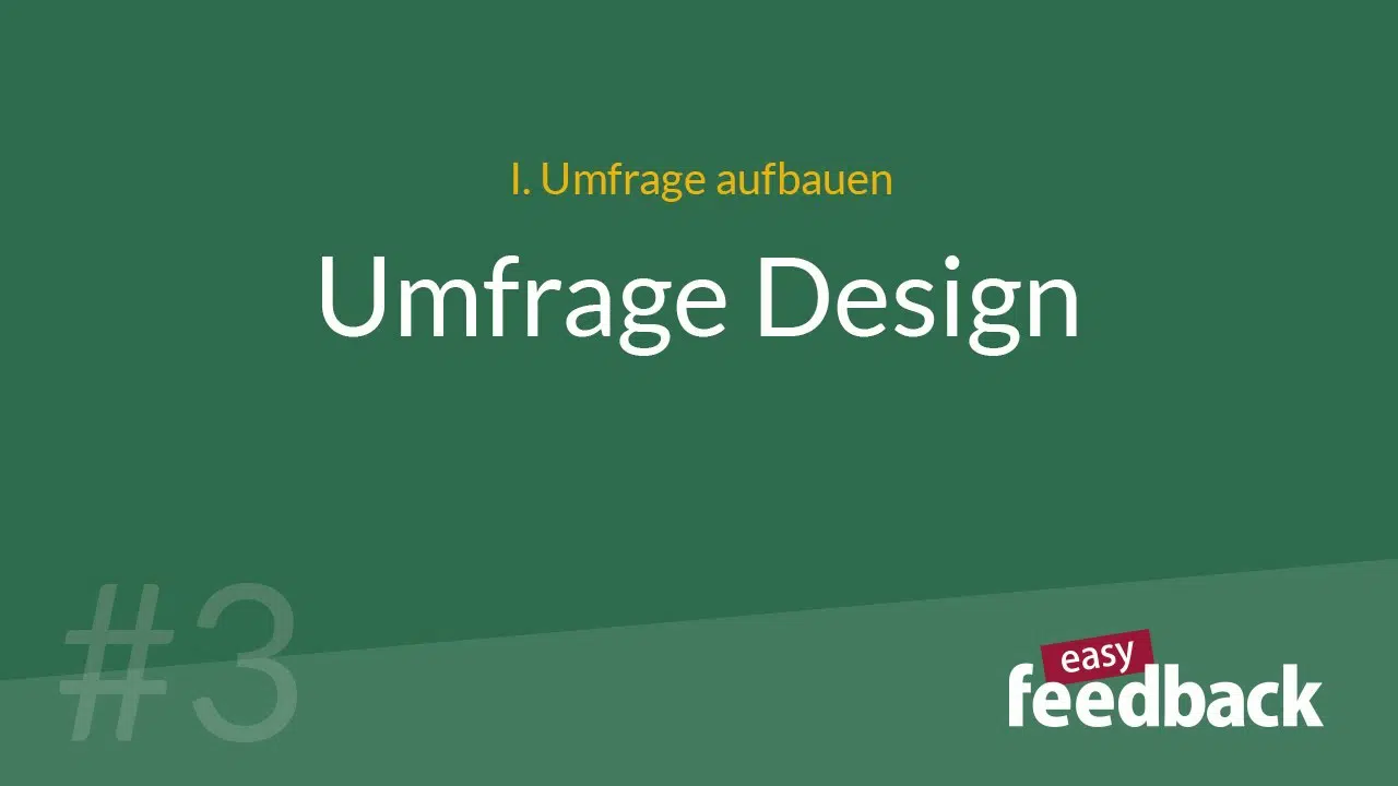 Umfrage Design