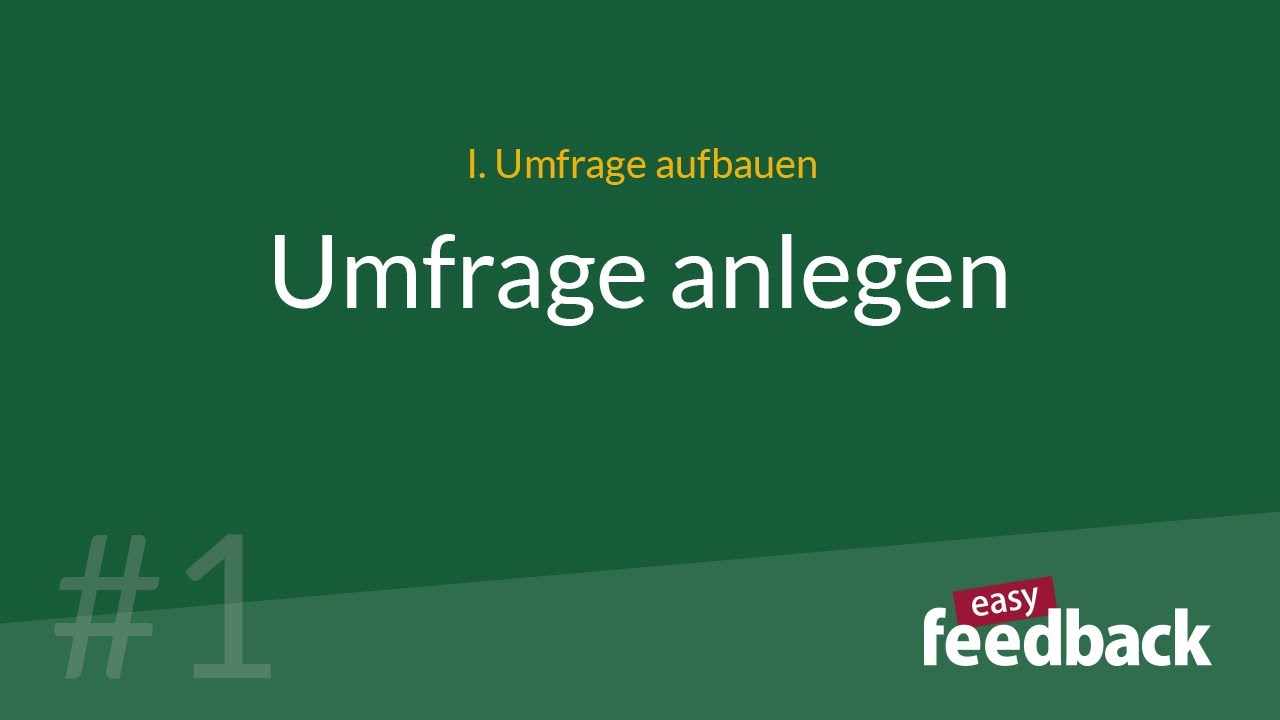 Umfrage anlegen