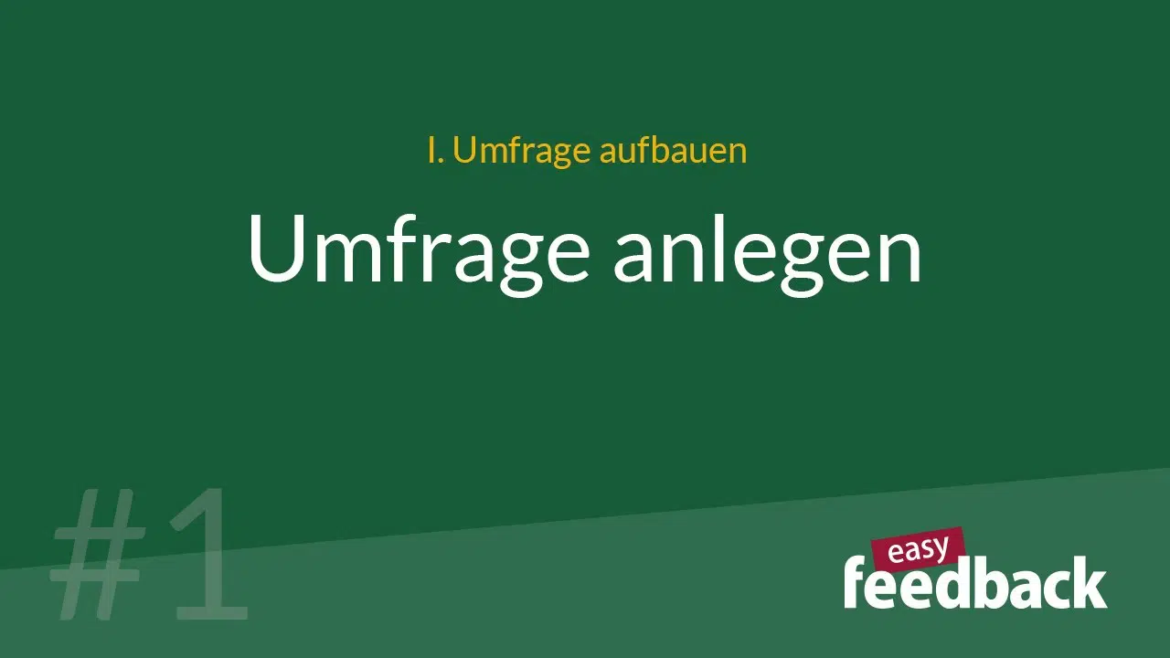 Umfrage anlegen