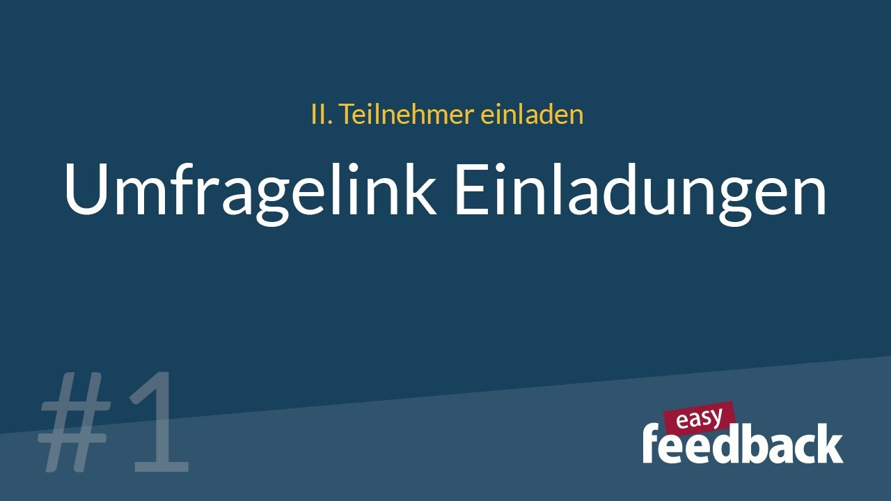 Umfragelink Einladungen