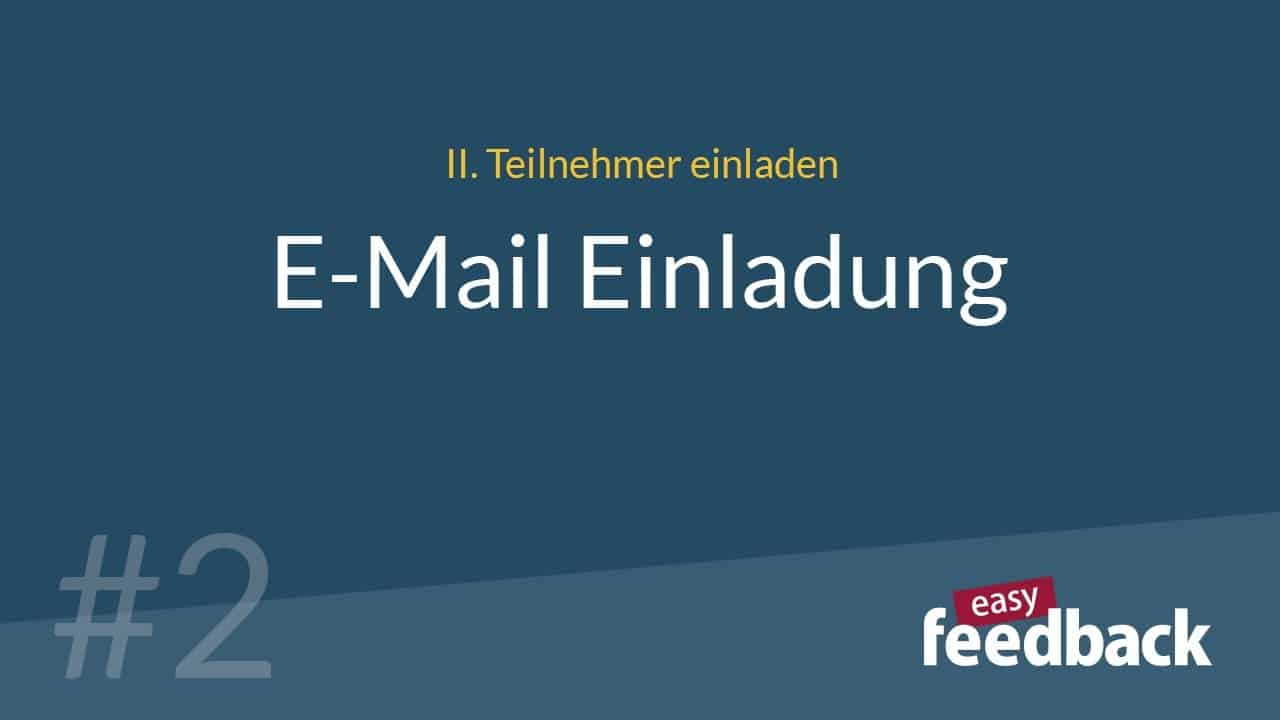 Video zur E-Mail-Einladung in easyfeedback