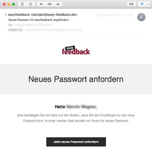 Neues Passwort anfordern