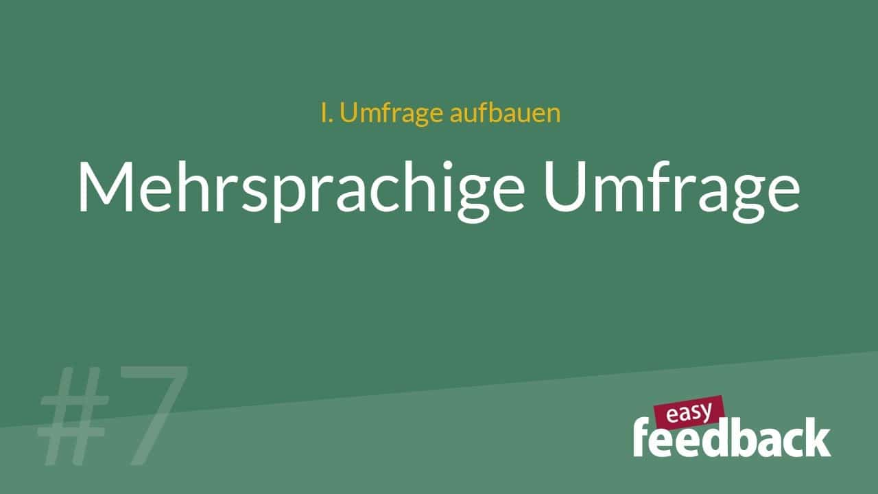 Mehrsprachige Umfragen
