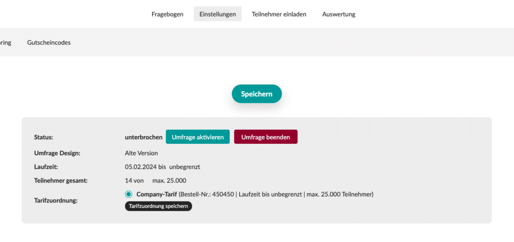 360 Grad Befragung aktivieren