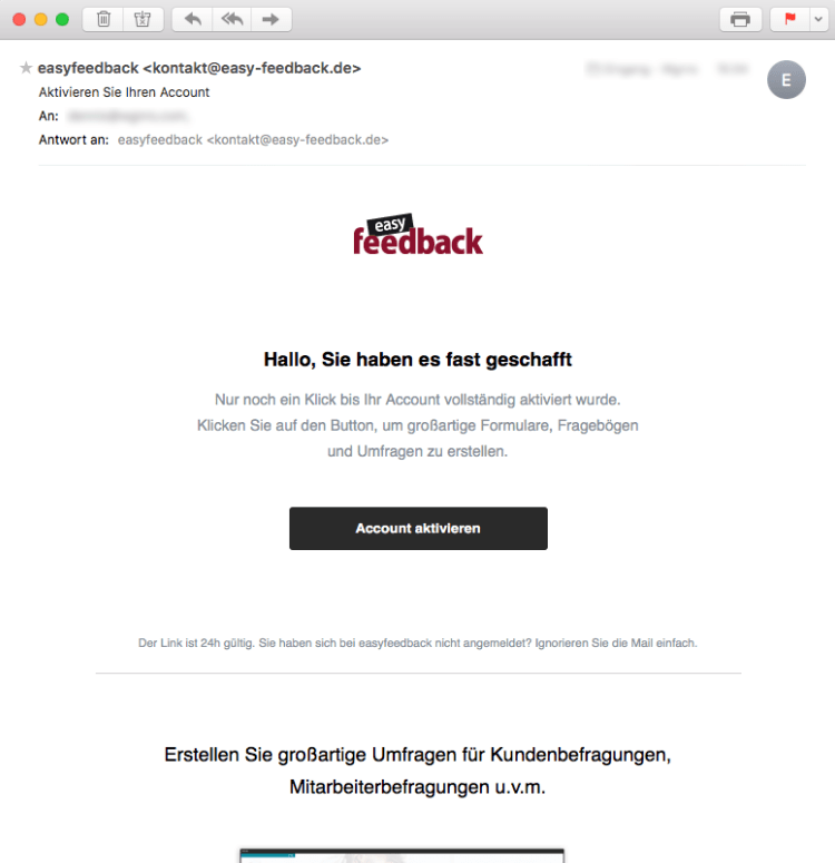 Aktivierungsmail
