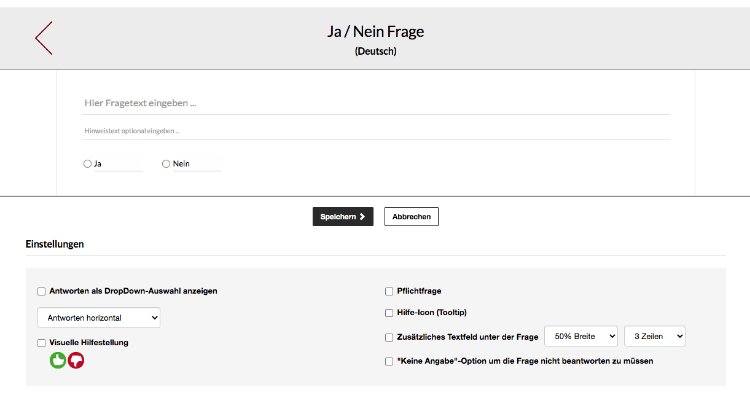 Ja/Nein-Frage