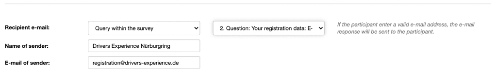 Take recipient email out of a query within the survey