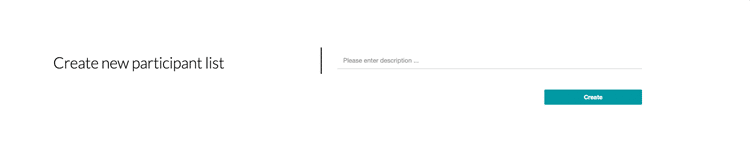 Create new participant list for a 360 degree survey