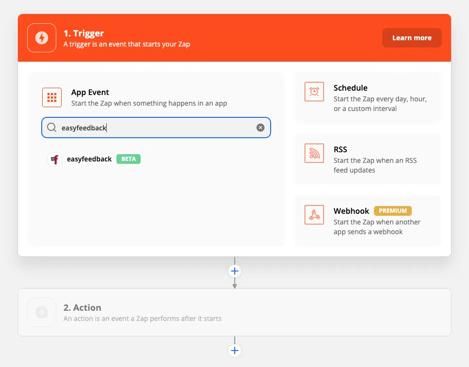 Zap anlegen und Workflow definieren