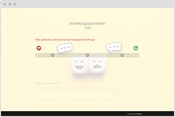 Umfrage-Vorlage: Stimmungsbarometer