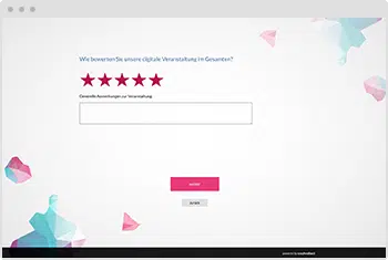 Umfrage-Vorlage: Feedback Digitale Veranstaltung