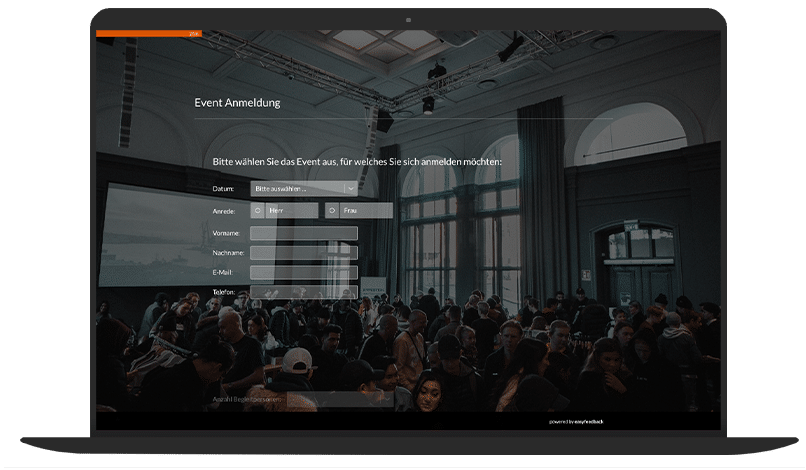 Event Anmeldung Umfrage Vorlage