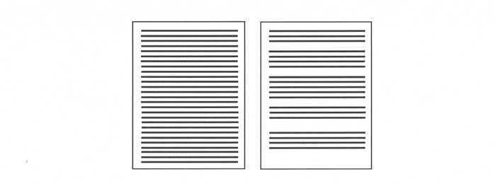 paragraphs to structure text