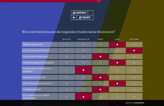 Umfrage-Vorlage: Mitarbeitermotivation