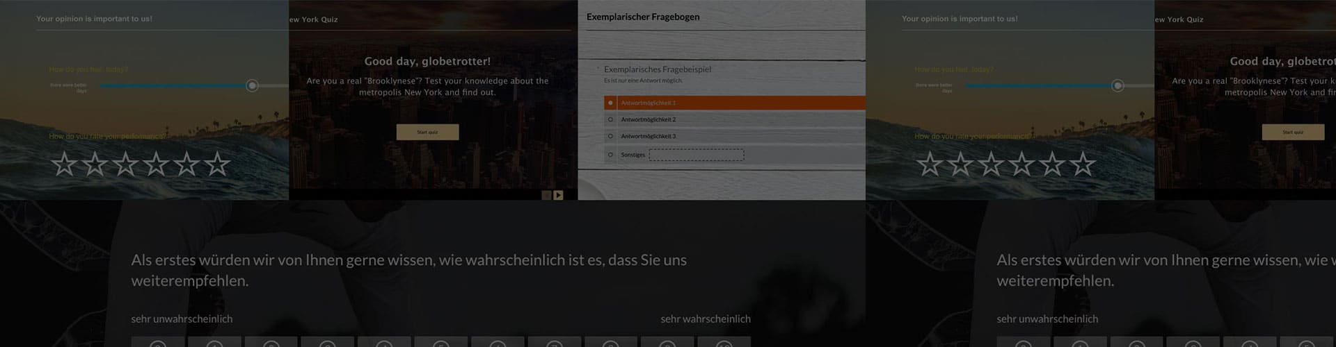 Umfragen einen visuellen Impact geben