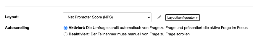 OK-Button ausblenden – Autoscrolling deaktivieren