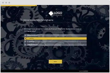 Umfrage-Vorlage Feedback Kundenservice-Kundensupport