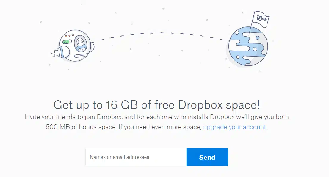 Growth Hacking Beispiel Dropbox