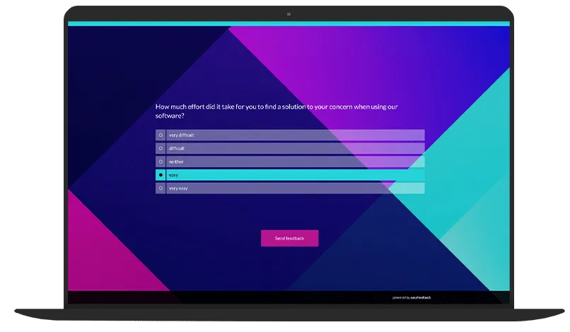 Survey Template Customer Effort Score