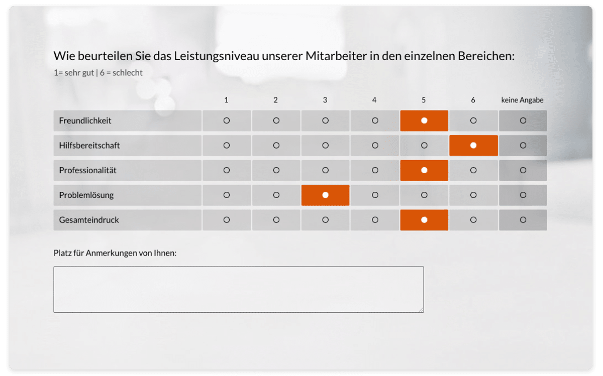 Umfragen Slider Kundenzufriedenheit